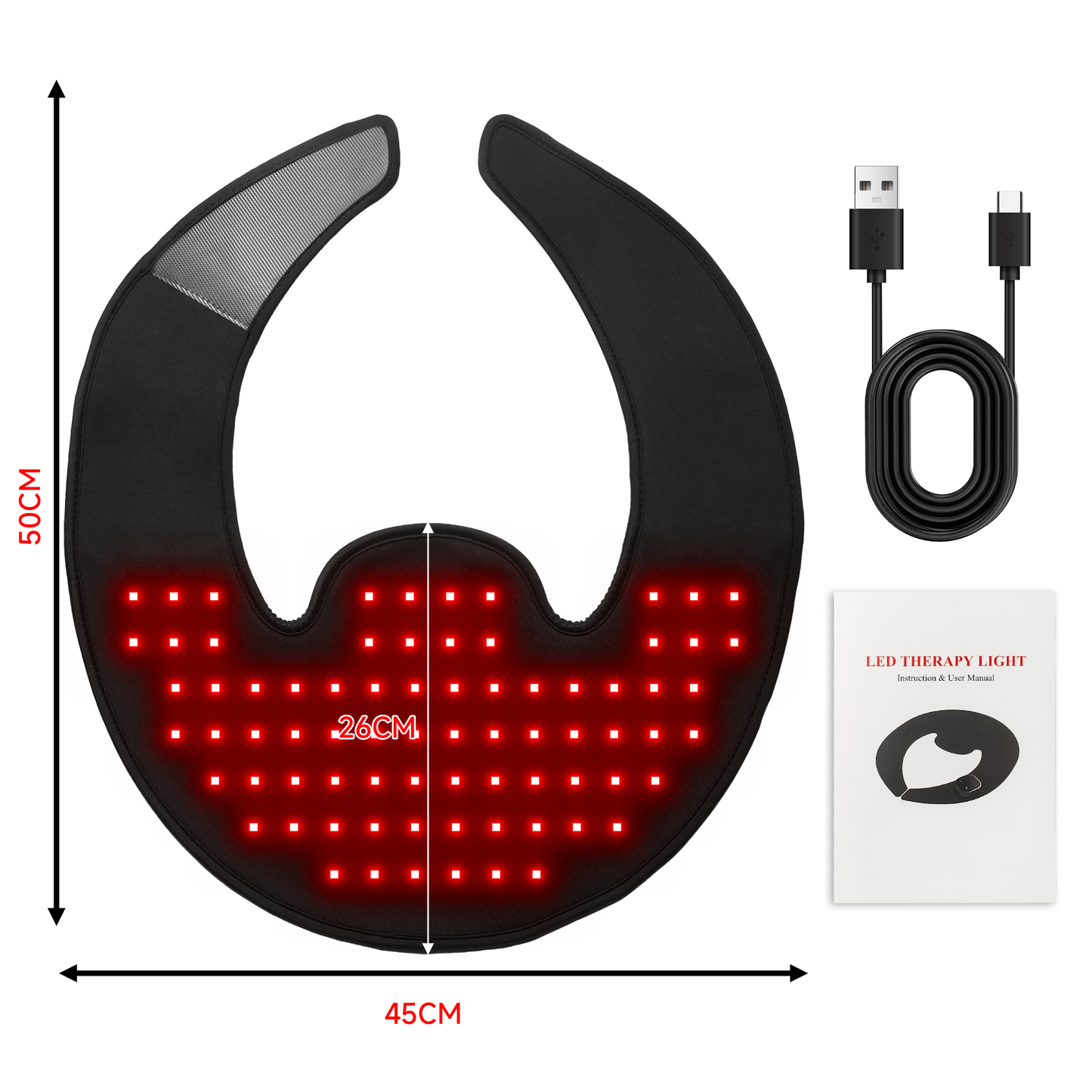 Red & Near-Infrared Light Therapy Wrap for Neck & Shoulder