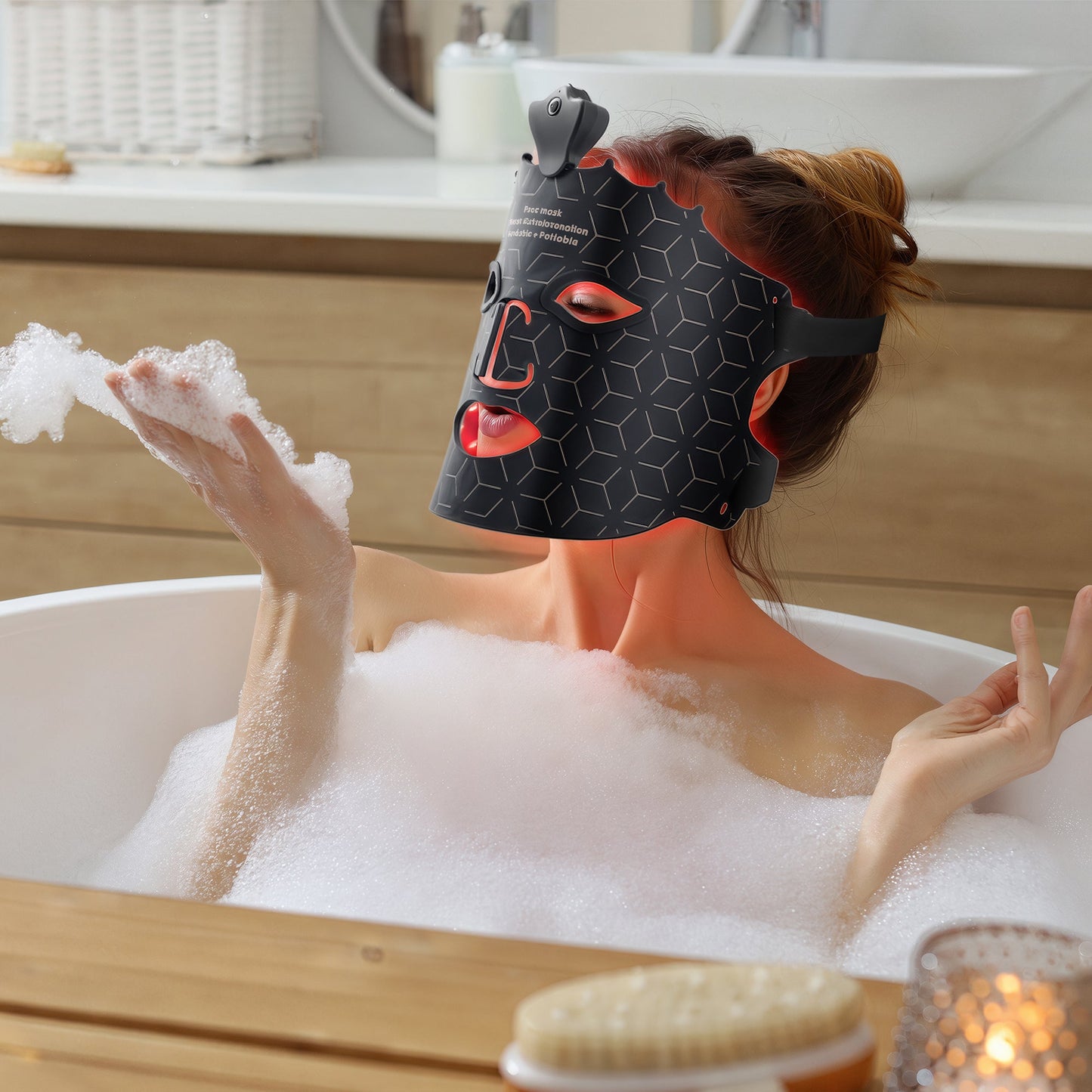 LED Light Therapy Crown Face Mask - LUMYHEALTH™