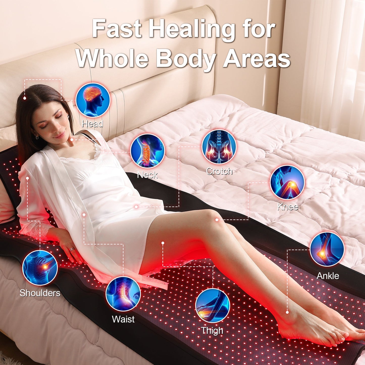 LUMYHEALTH™ Dual - Pulse Red Light Therapy Mat for Pain Relief - LUMYHEALTH™