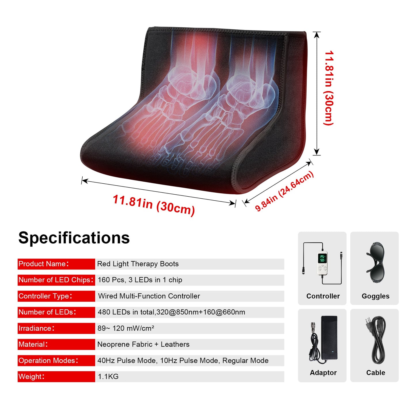 LUMYHEALTH™ Red Light Therapy Boot for Feet - LUMYHEALTH™