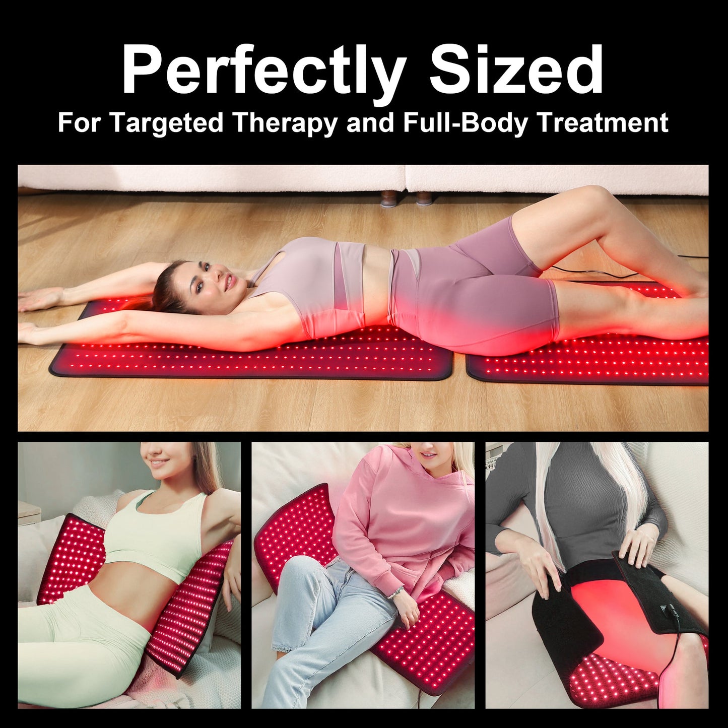 LUMYHEALTH™ Red Light Therapy Mat with a Cozy Headrest - LUMYHEALTH™