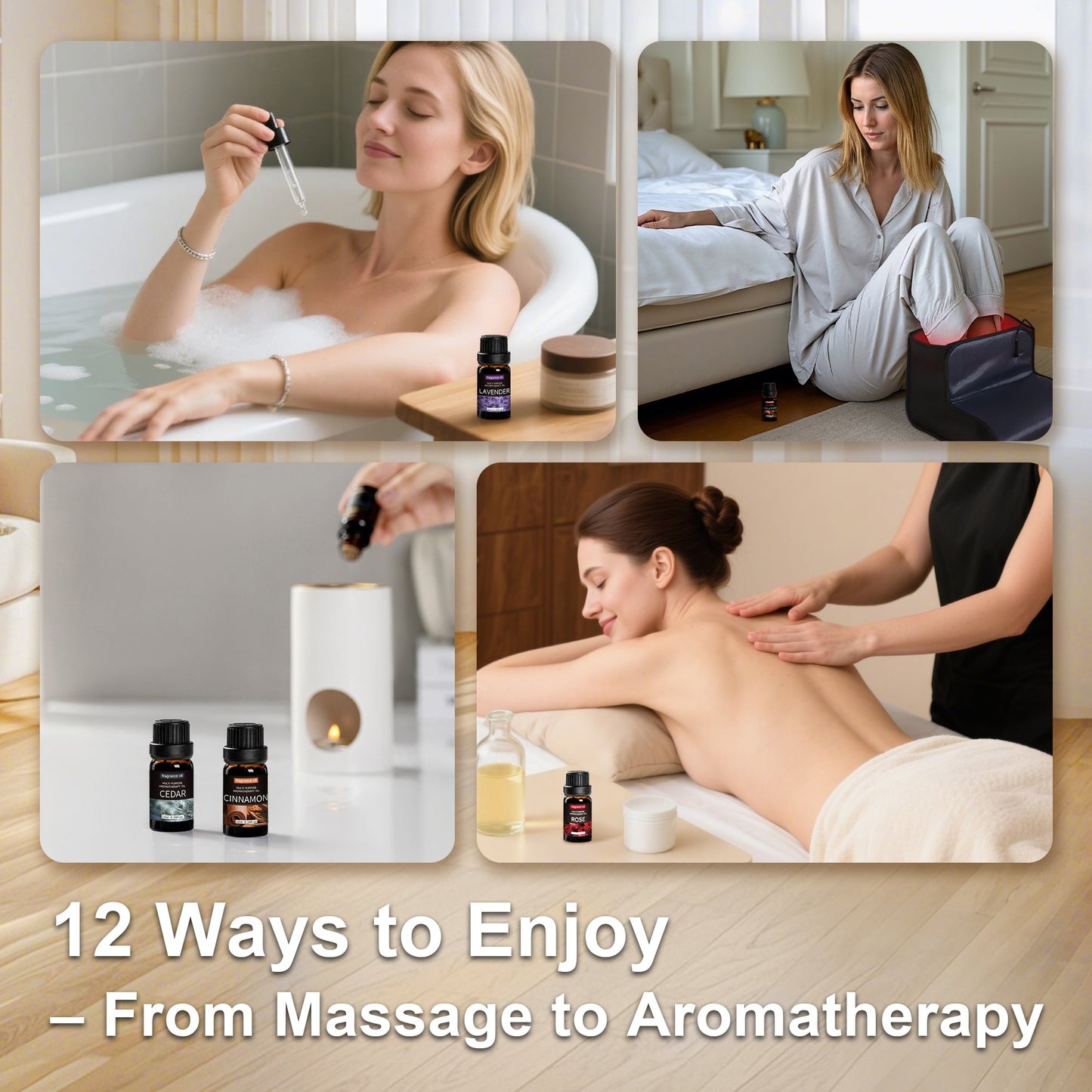 Massage Essential Oil Kit for Red Light Therapy - LUMYHEALTH™