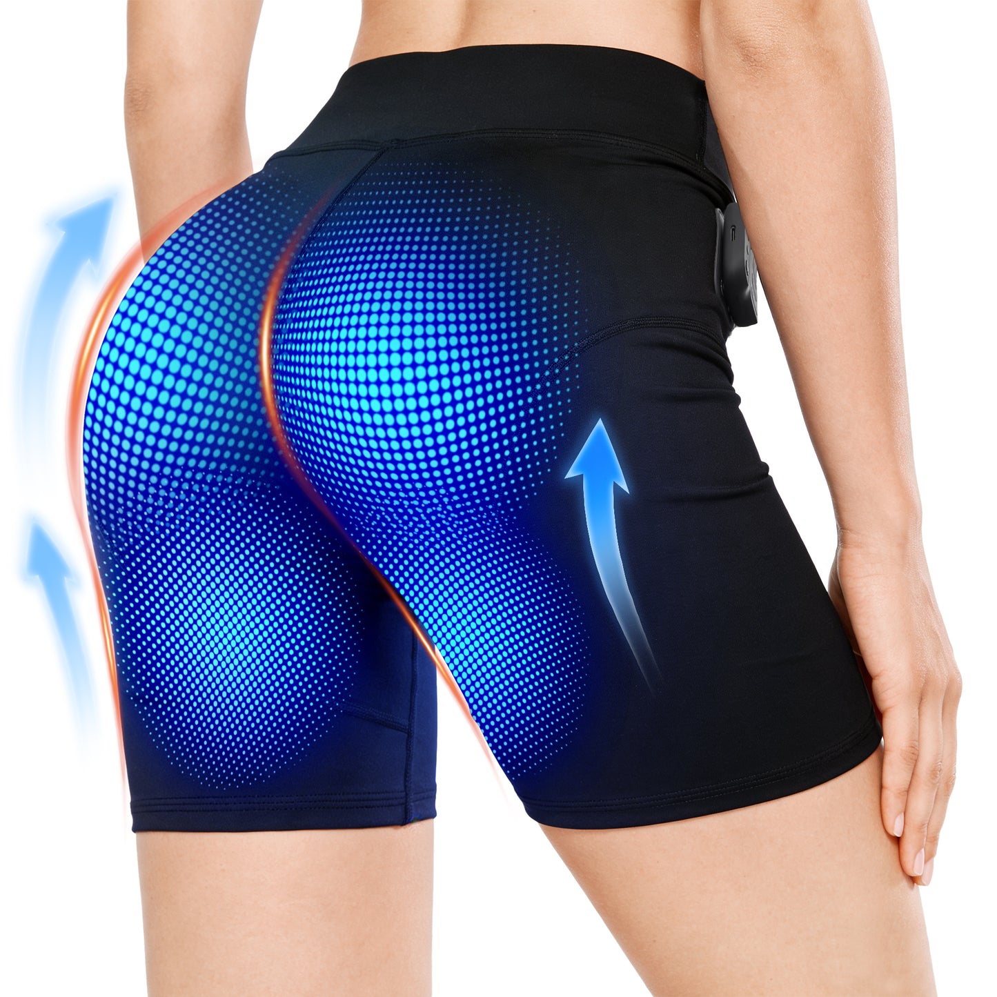 LumyHealth 3-Zone EMS Toning Shorts: Targeted Abdomen, Glutes & Pelvic Floor Support