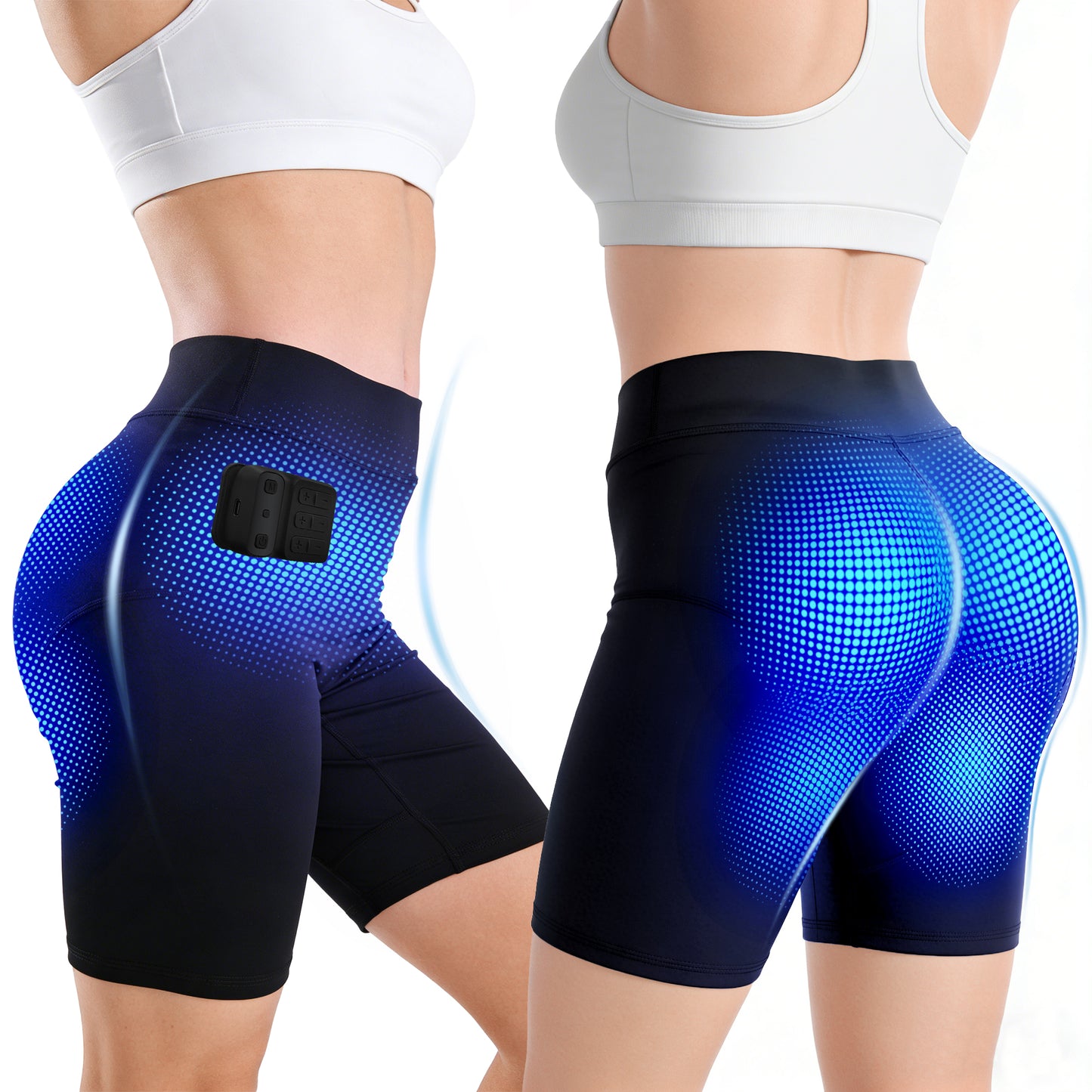 LumyHealth 3-Zone EMS Toning Shorts: Targeted Abdomen, Glutes & Pelvic Floor Support
