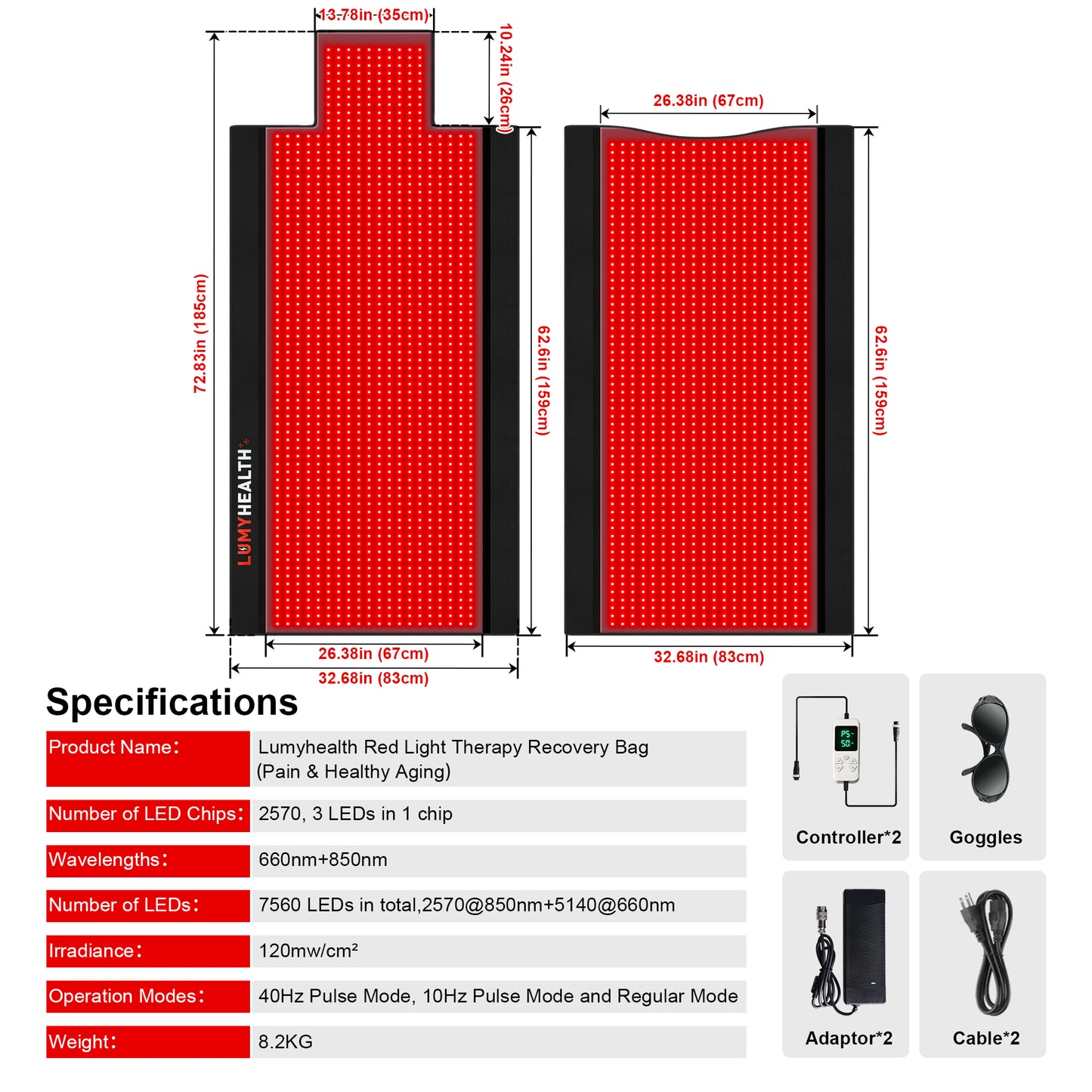 Lumyhealth Red Light Therapy Recovery Bag