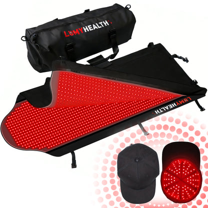 LUMYHEALTH Red Light Therapy Bag For Full Body - Infrared Recovery System (660nm + 850nm)
