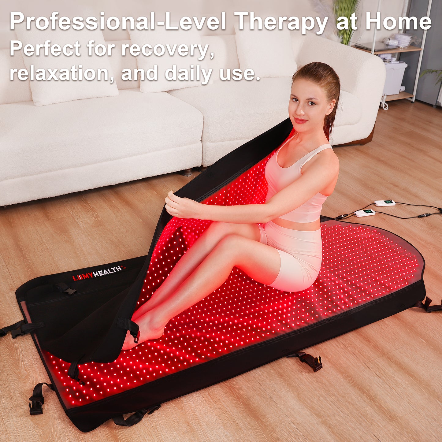 LUMYHEALTH Red Light Therapy Bag For Full Body - Infrared Recovery System (660nm + 850nm)