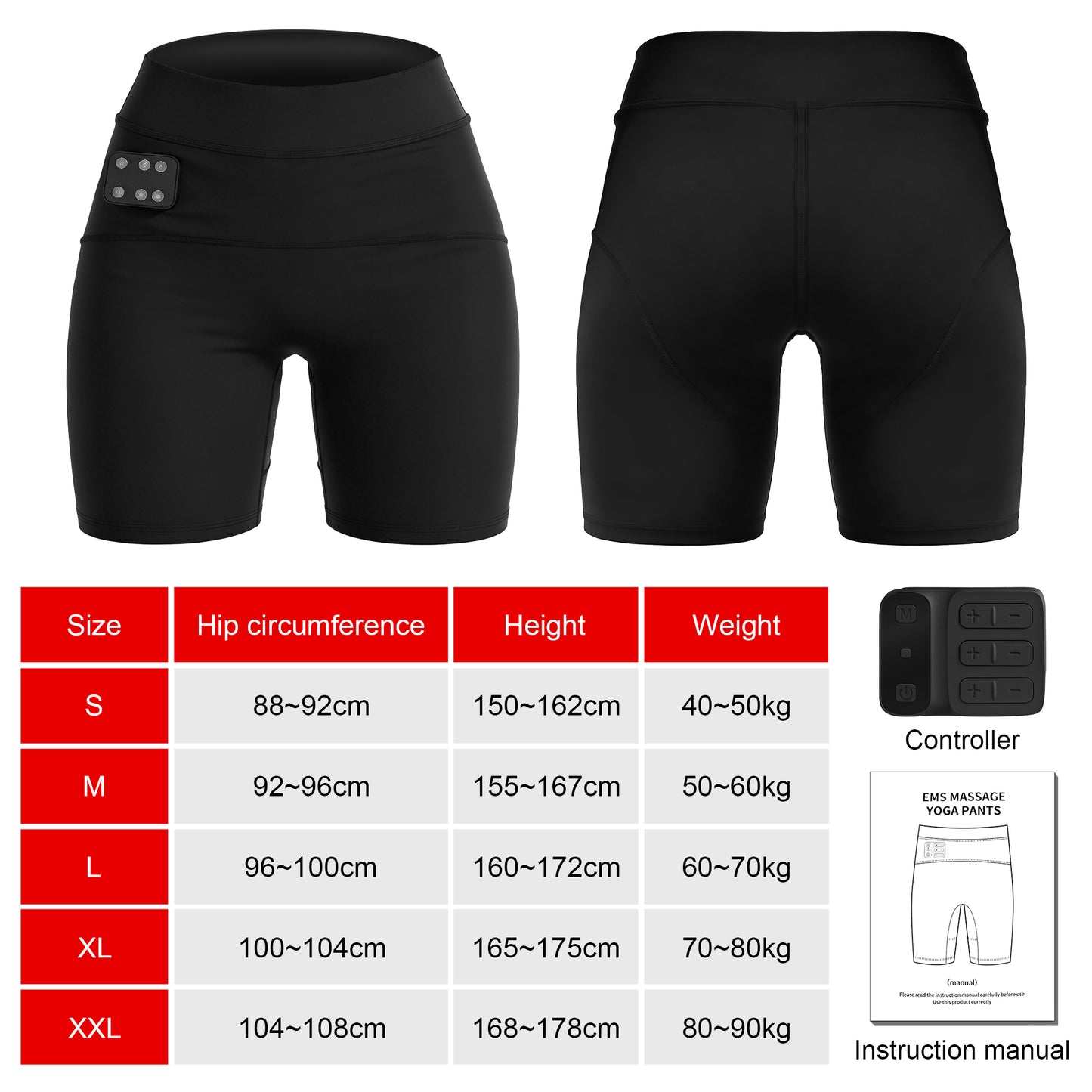 LumyHealth 3-Zone EMS Toning Shorts: Targeted Abdomen, Glutes & Pelvic Floor Support