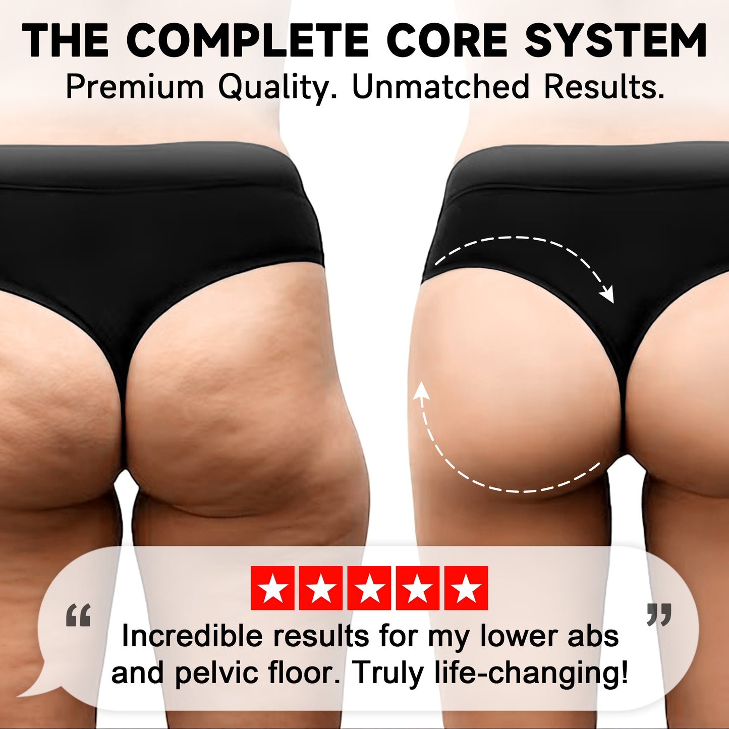 LumyHealth 3-Zone EMS Toning Shorts: Targeted Abdomen, Glutes & Pelvic Floor Support