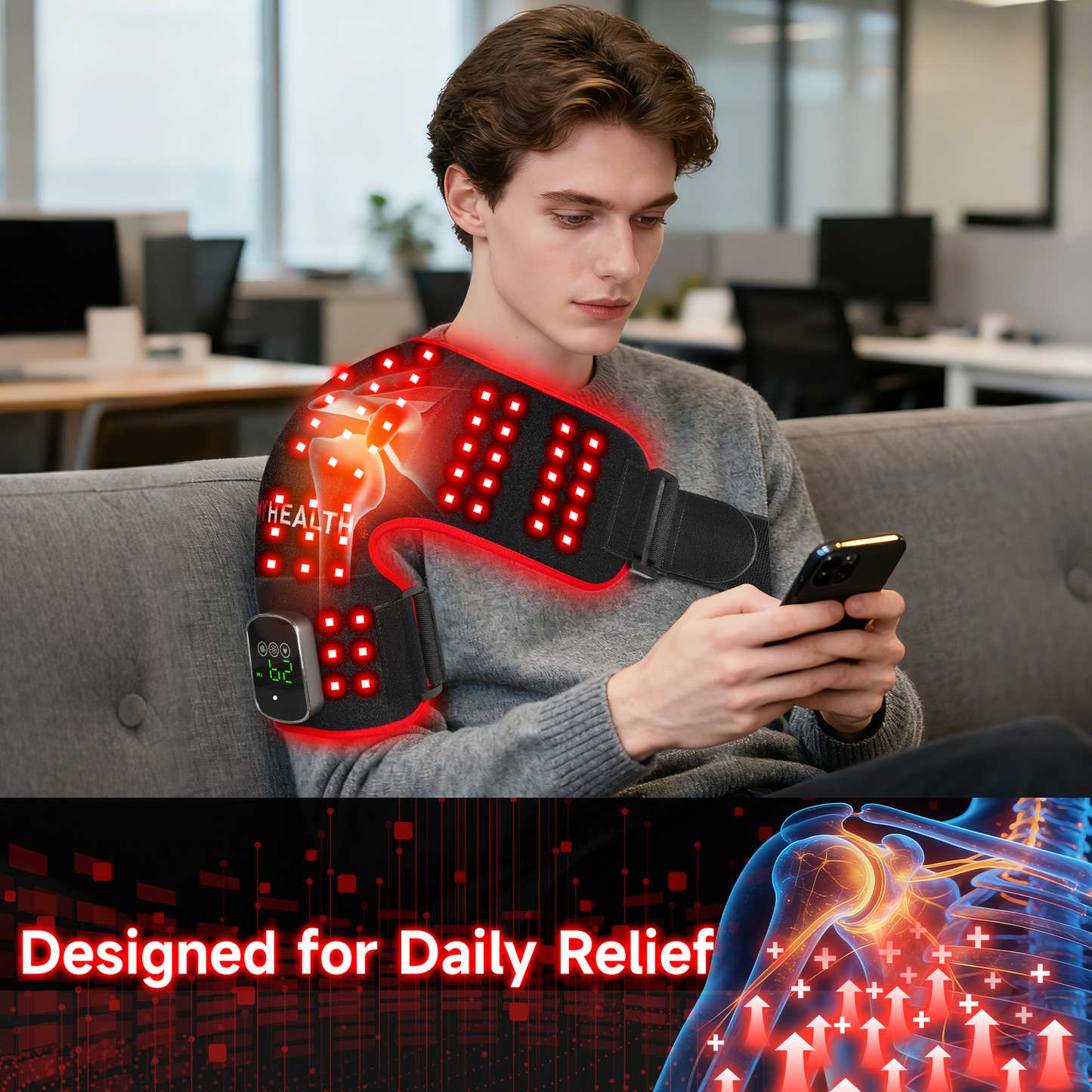 Lumyhealth Red & Infrared Light Therapy Shoulder Wrap