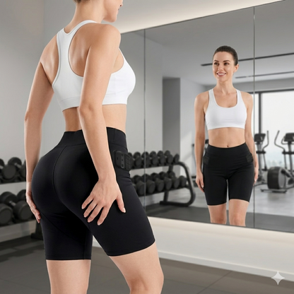 LumyHealth 3-Zone EMS Toning Shorts: Targeted Abdomen, Glutes & Pelvic Floor Support
