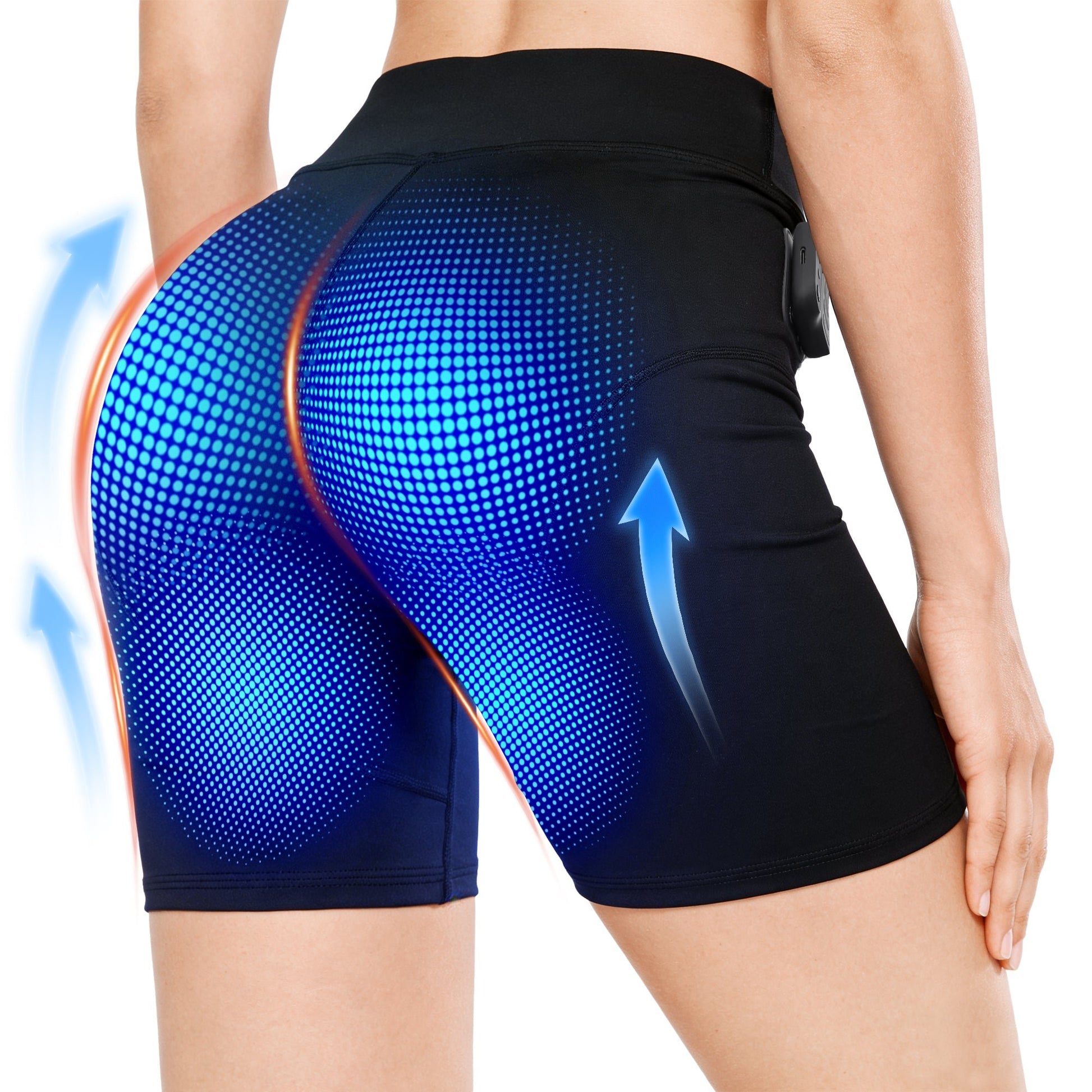 LumyHealth 3-Zone EMS Toning Shorts: Targeted Abdomen, Glutes & Pelvic Floor Support - LUMYHEALTH