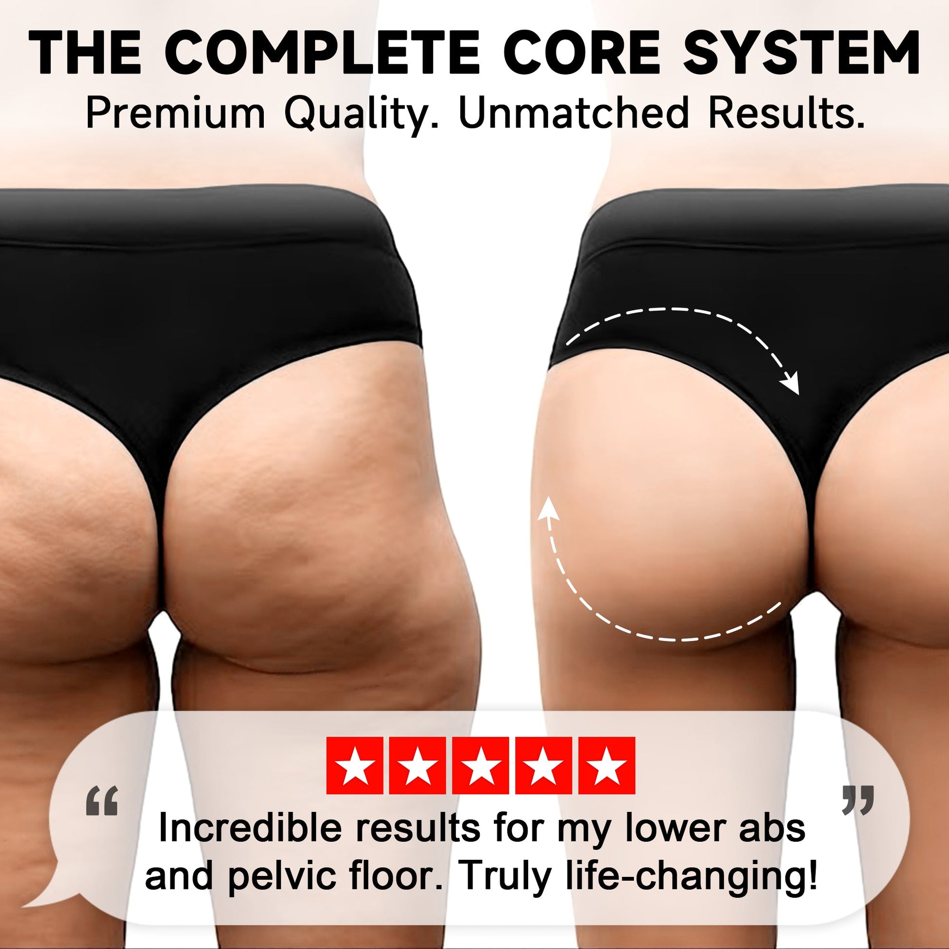 LumyHealth 3-Zone EMS Toning Shorts: Targeted Abdomen, Glutes & Pelvic Floor Support - LUMYHEALTH