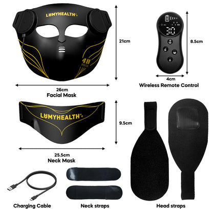 LumyHealth 4D Rejuvenating Face & Neck Mask - LUMYHEALTH