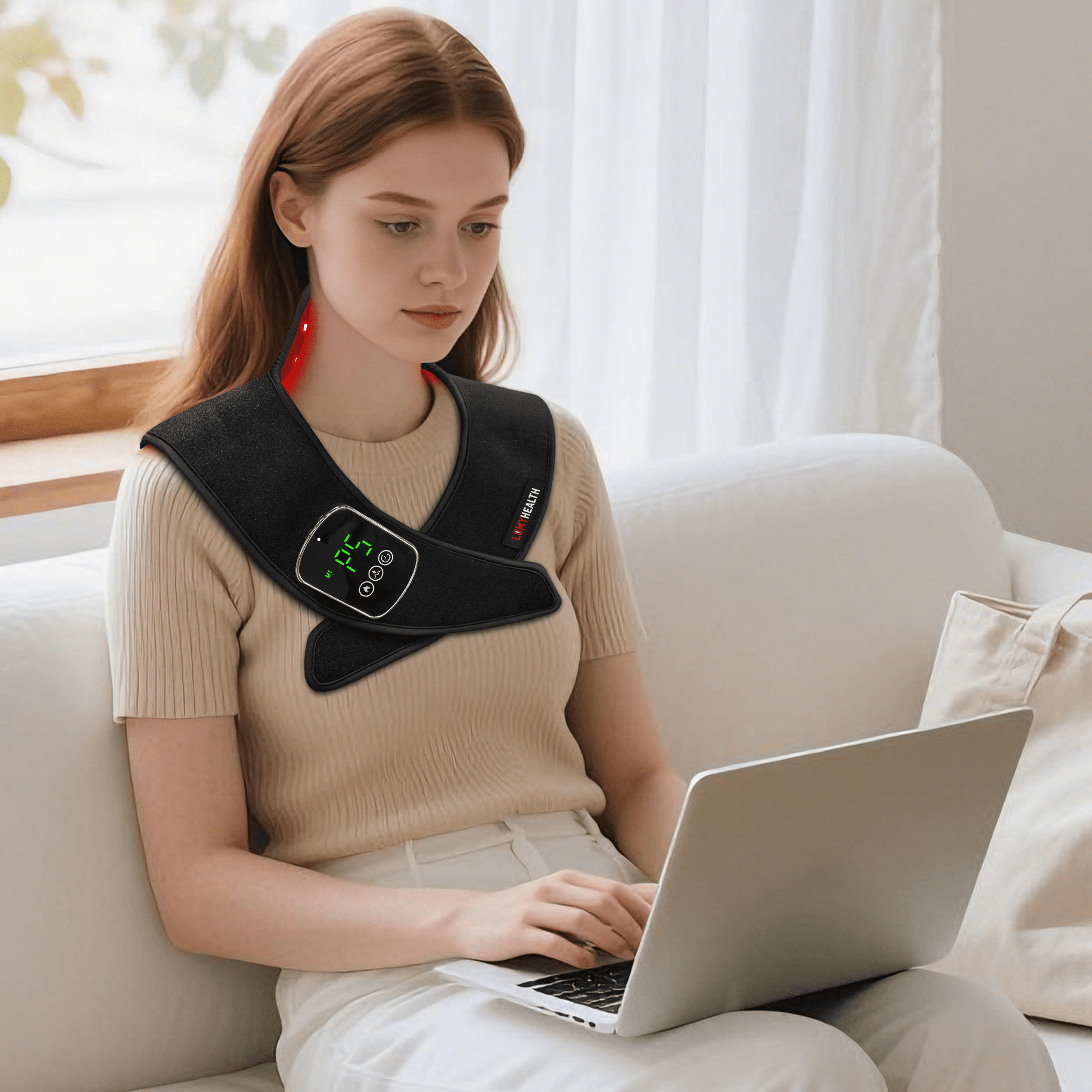 LumyHealth DeepWave 3-Spectrum Neck & Shoulder Wrap - LUMYHEALTH