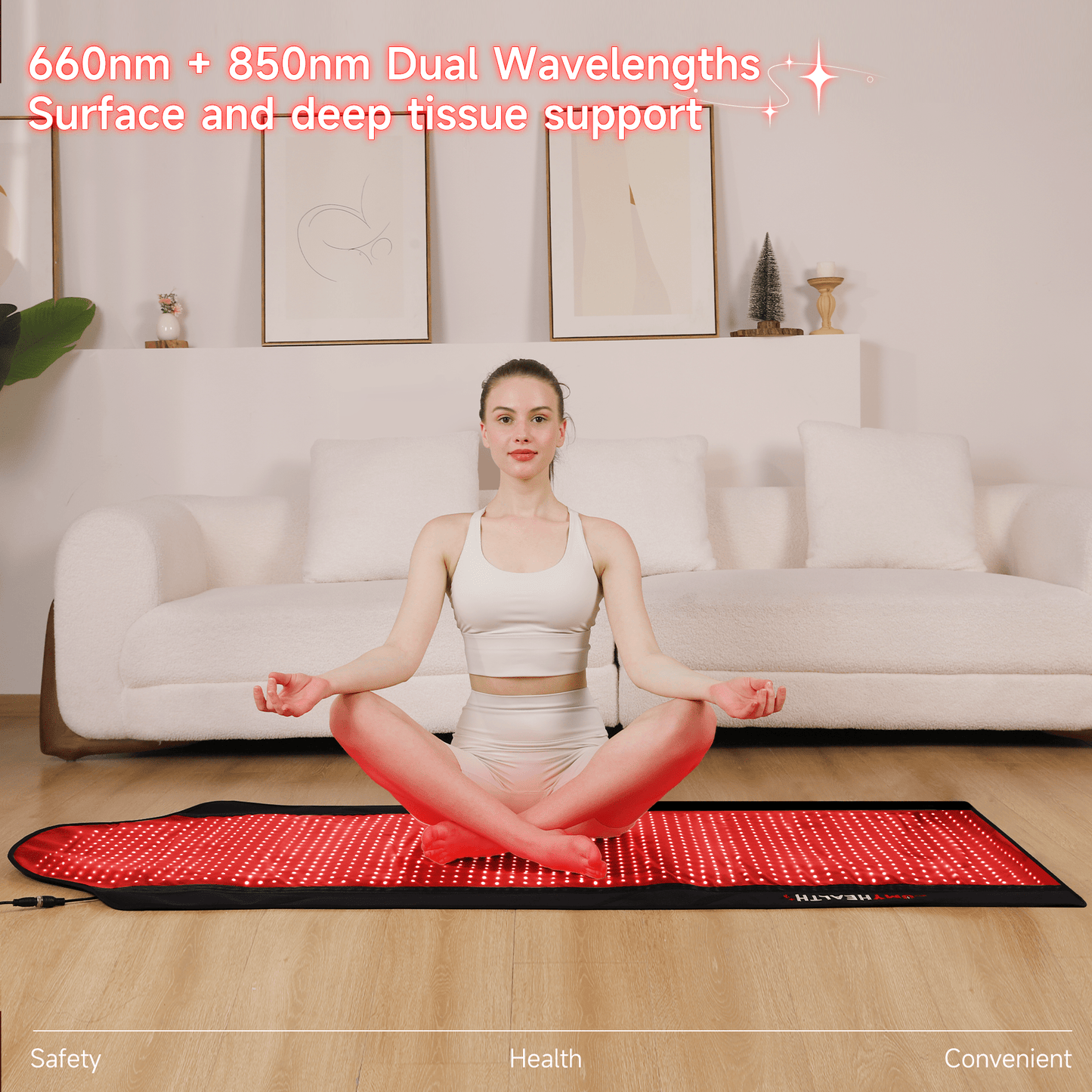 LUMYHEALTH Dual-Pulse Red Light Therapy Mat for Pain Relief - LUMYHEALTH