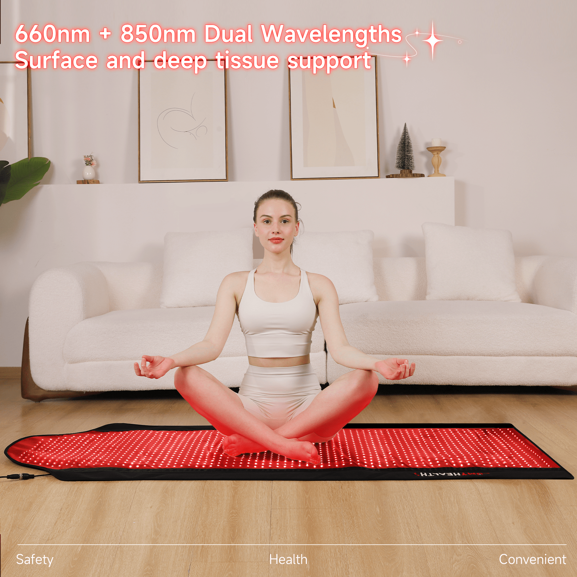 LUMYHEALTH Dual-Pulse Red Light Therapy Mat for Pain Relief - LUMYHEALTH