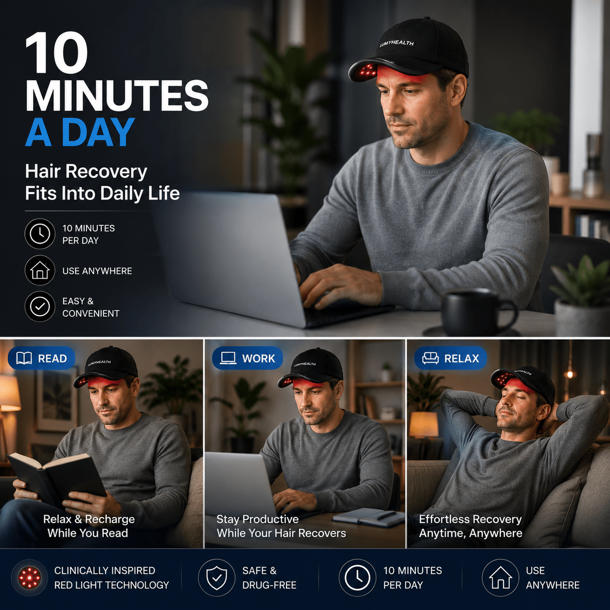 Lumyhealth LED Therapy Cap - LUMYHEALTH
