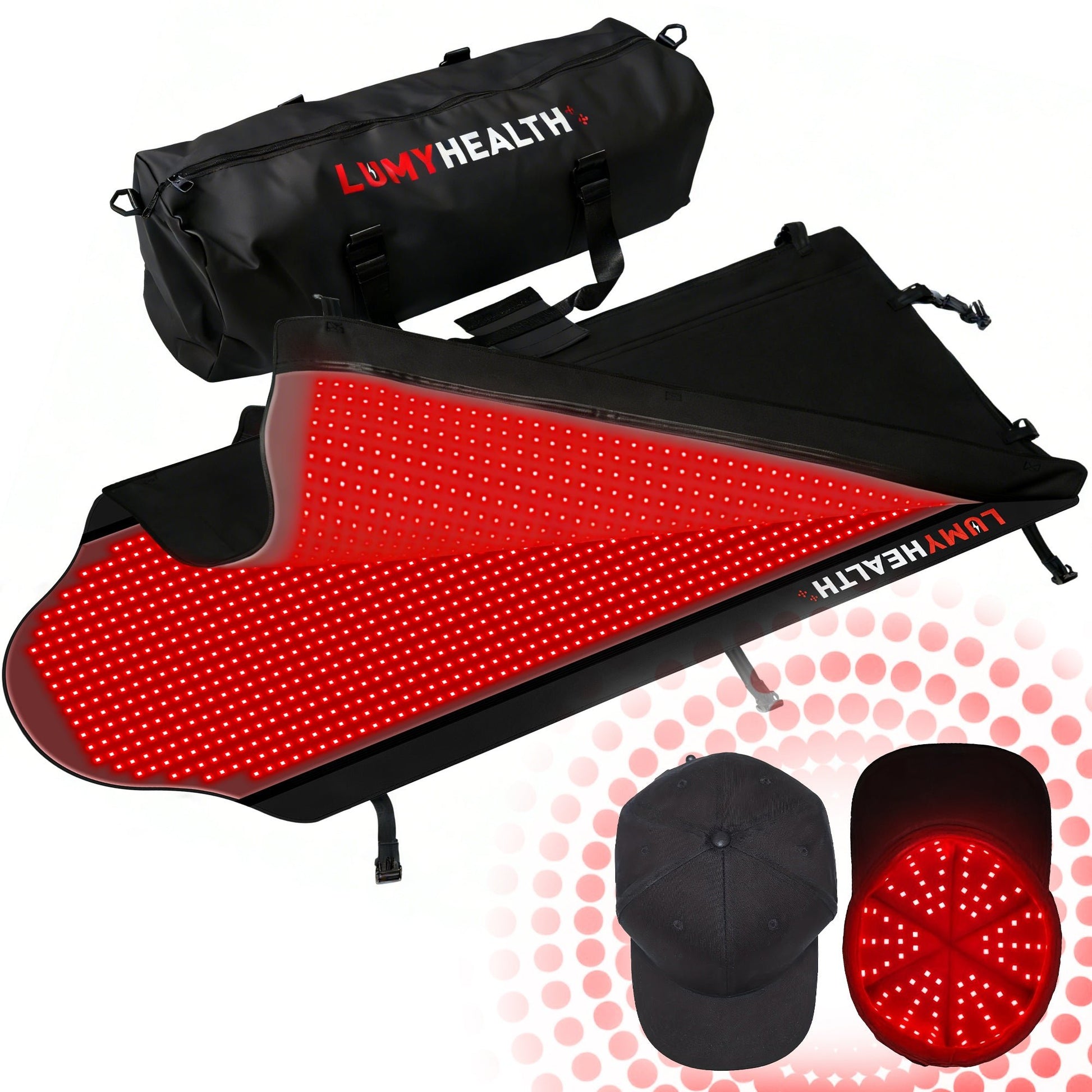 LUMYHEALTH Red Light Therapy Bag For Full Body - Infrared Recovery System (660nm + 850nm) - LUMYHEALTH
