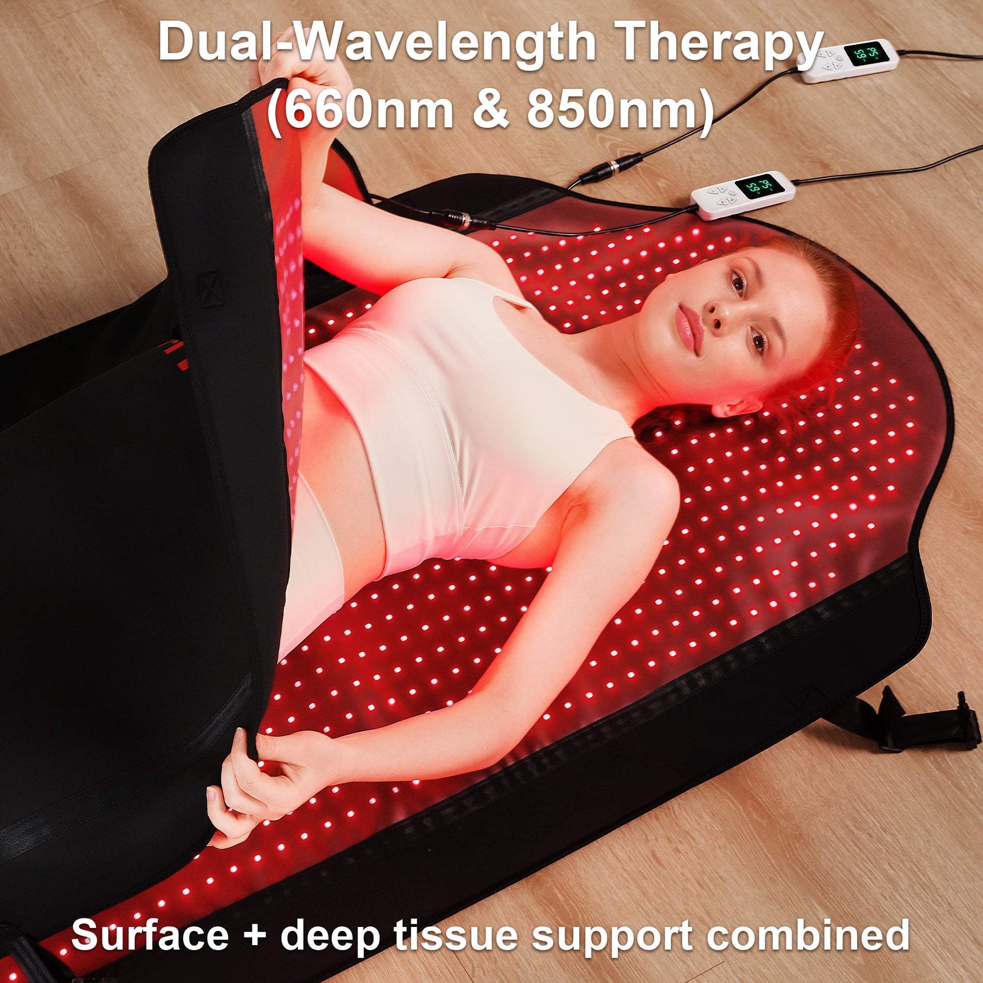 LUMYHEALTH Red Light Therapy Bag For Full Body - Infrared Recovery System (660nm + 850nm) - LUMYHEALTH