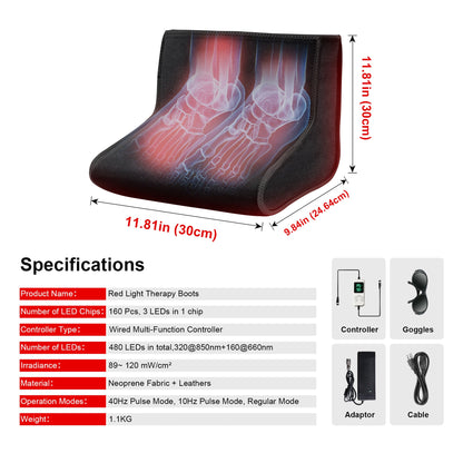 LUMYHEALTH™ Red Light Therapy Boot for Feet - LUMYHEALTH™
