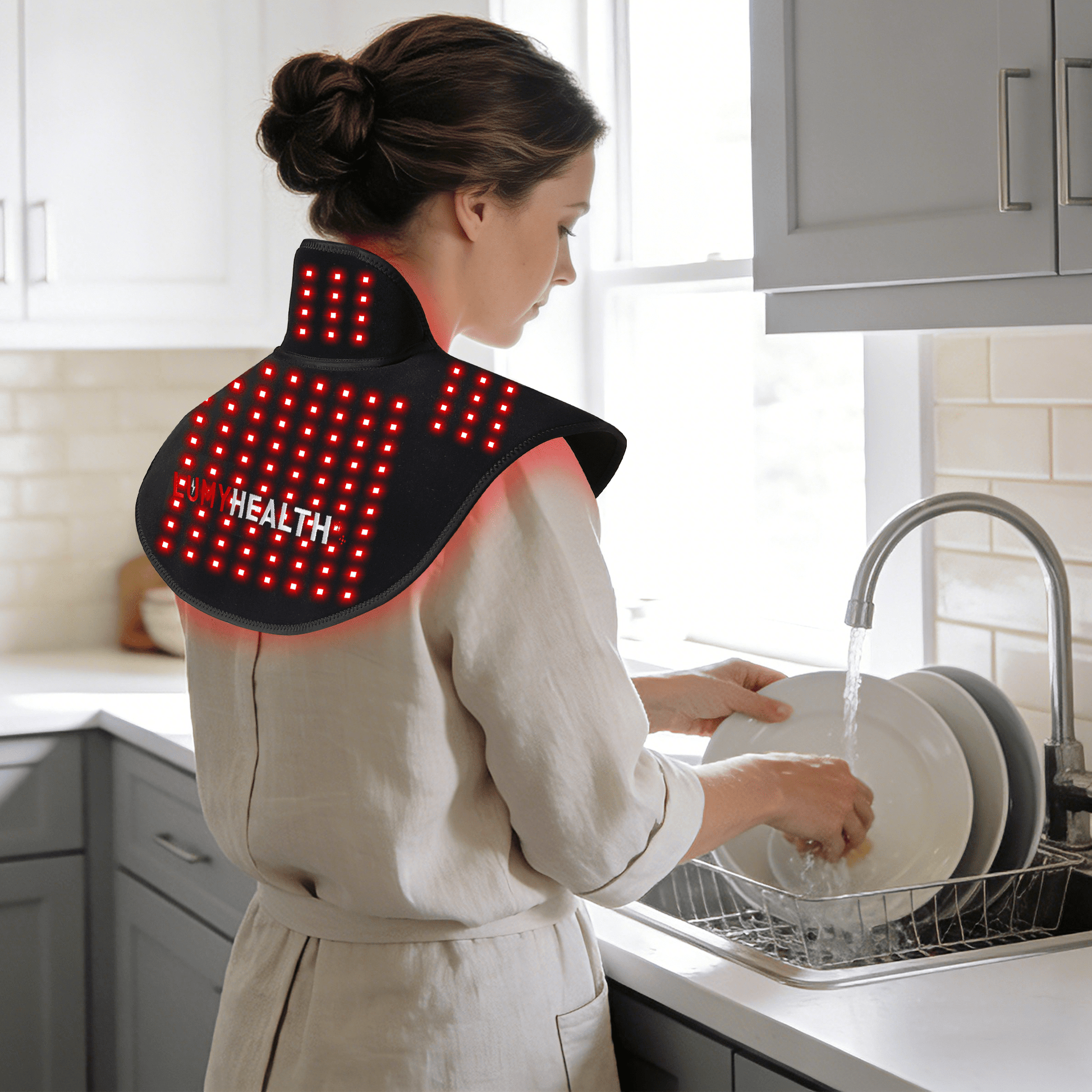 Lumyhealth Red & lnfrared Light Therapy Wrap for Shoulder and Neck - LUMYHEALTH
