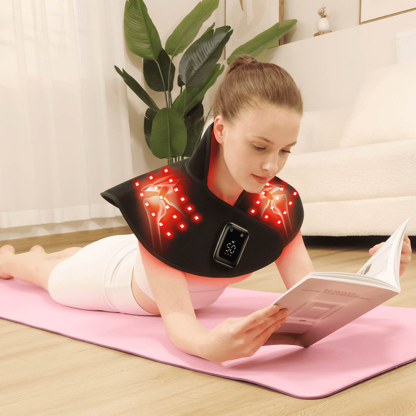 Lumyhealth Red & lnfrared Light Therapy Wrap for Shoulder and Neck - LUMYHEALTH