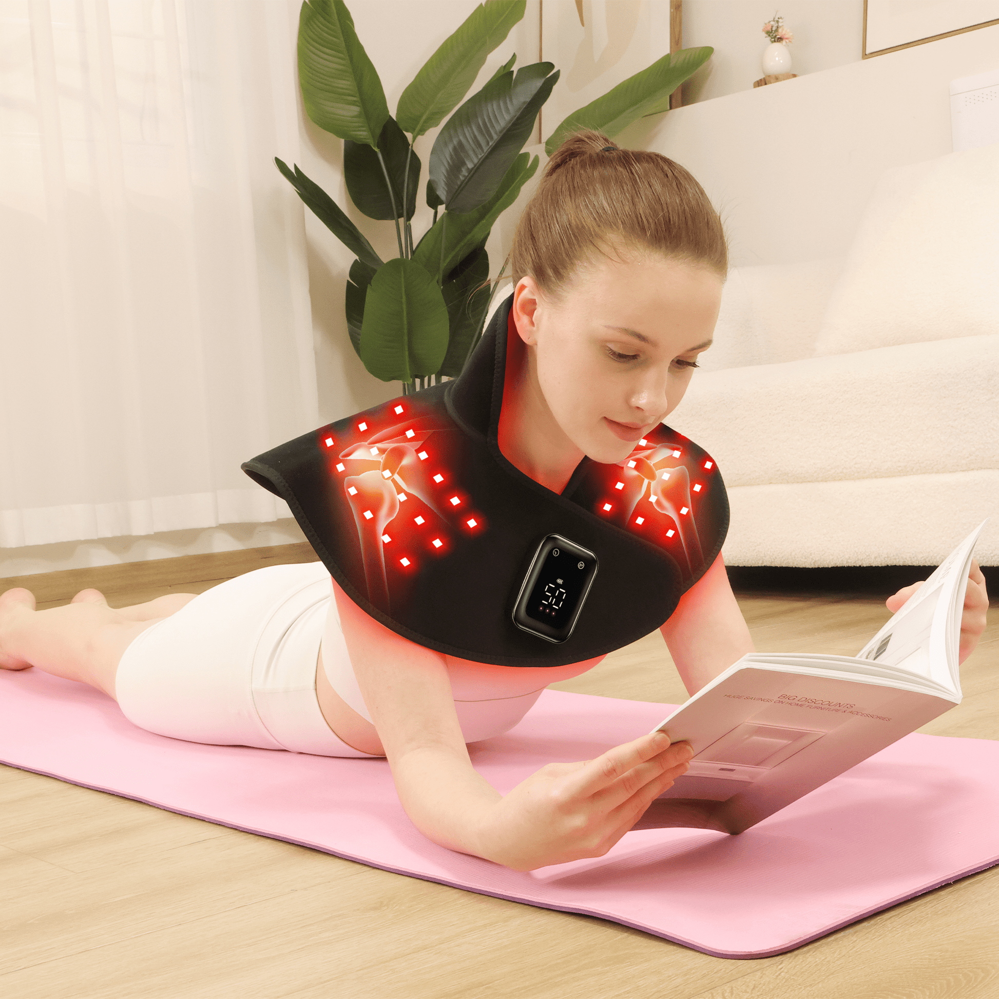 Lumyhealth Red & lnfrared Light Therapy Wrap for Shoulder and Neck - LUMYHEALTH