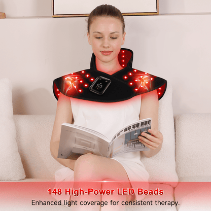 Lumyhealth Red & lnfrared Light Therapy Wrap for Shoulder and Neck - LUMYHEALTH
